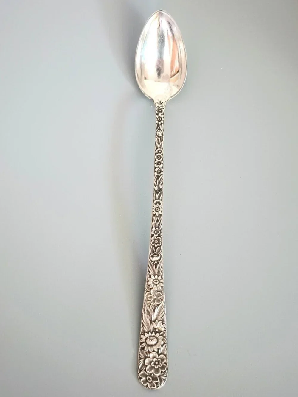S. Kirk & Son Sterling Silver Repousse Iced Tea Spoon